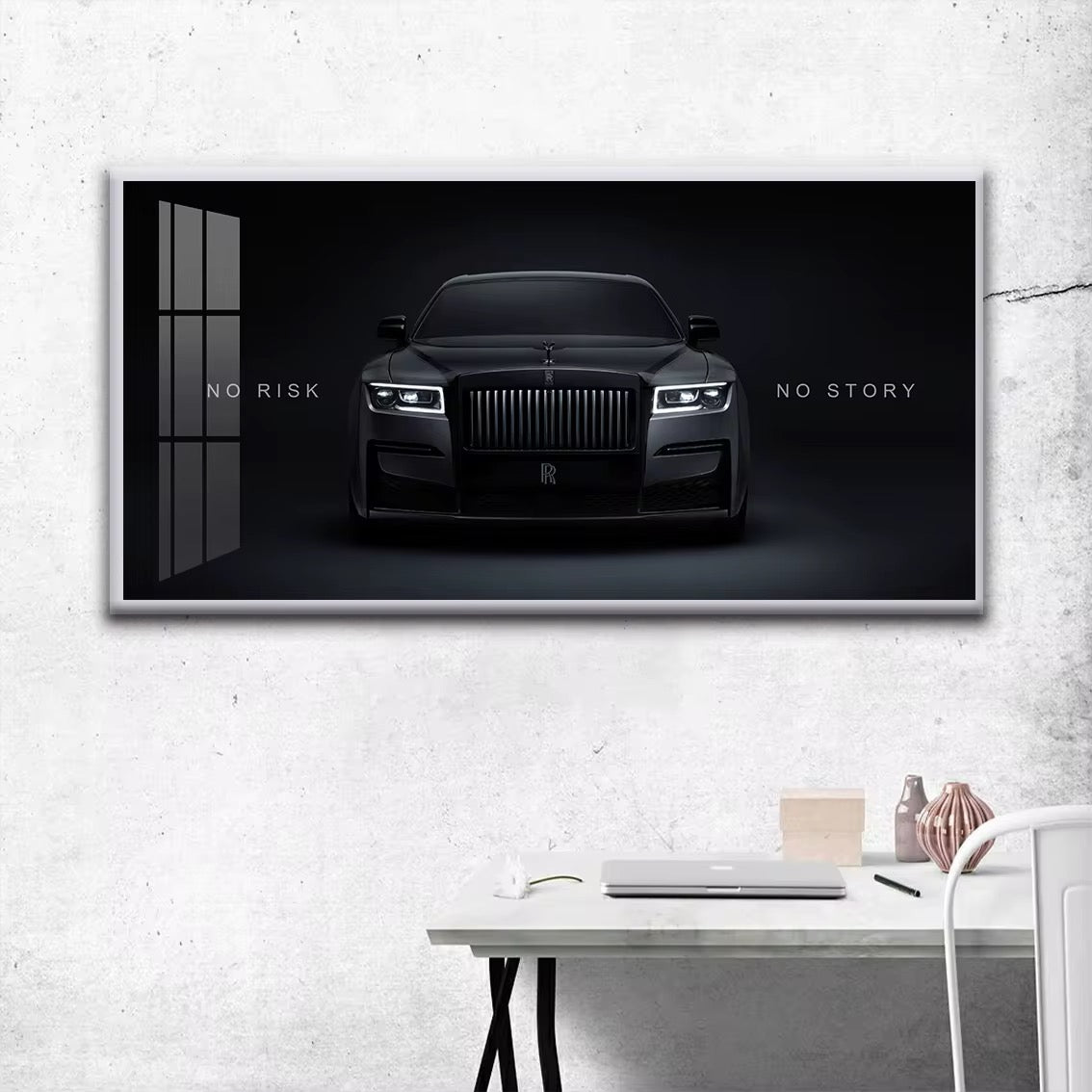Luxury Motivation Glass Wall Art - Rolls-Royce -