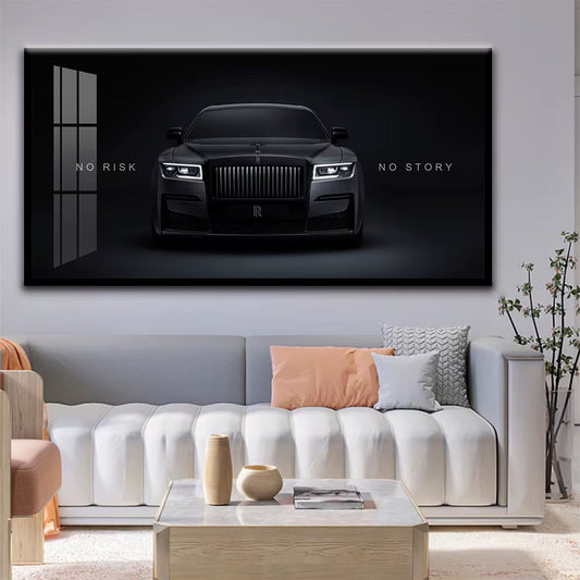 Luxury Motivation Glass Wall Art - Rolls-Royce -